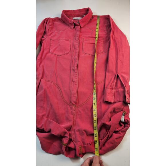 Prophecy jumpsuit wildfire one teaspoon button front grunge pink sz Small EUC - Picture 11 of 12